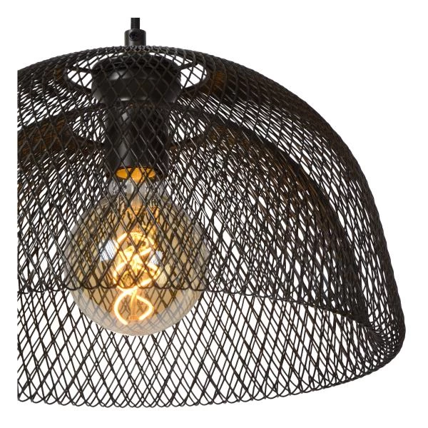 Lucide MESH - Pendant light - 2xE27 - Black - detail 3